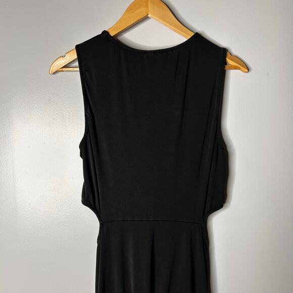 Beyond Yoga Maxi Around The World Front Twist Dress Women’s XL Black Cutout - Picture 14 of 14